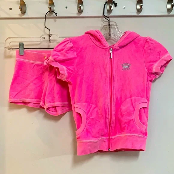 Juicy Couture Matching Sets Juicy Couture Kids Terry Short Set